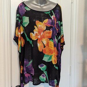 Ralph Lauren 100% Linen Poncho/Tunic shrug, size 2X